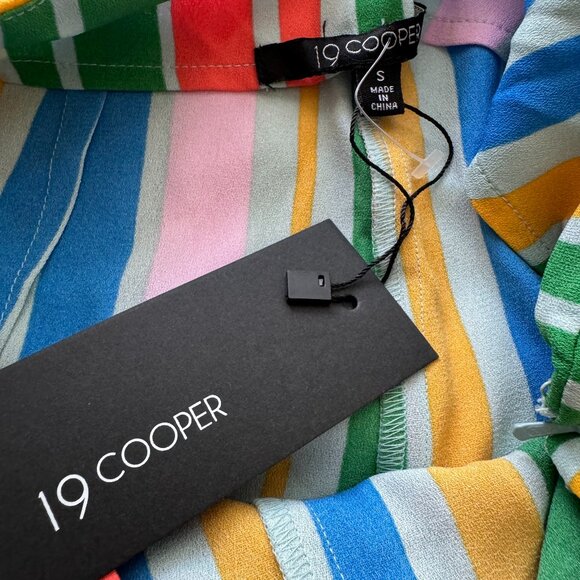 Rainbow Multicolored Pin Stripe Wide Leg Flowy Pant - Picture 4 of 4